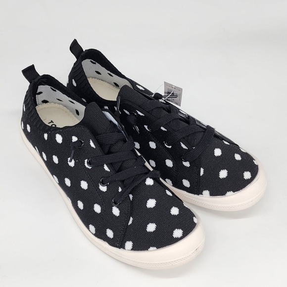 torrid Shoes - NWT Torrid Women's Riley Polka Dot Ruched Sneaker Size 10W